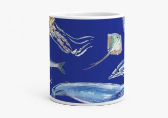 Чашка Sea animals pattern
