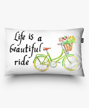 Подушка прямокутна Life is a beautifil ride