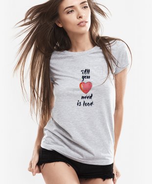 Жіноча футболка All you need is love