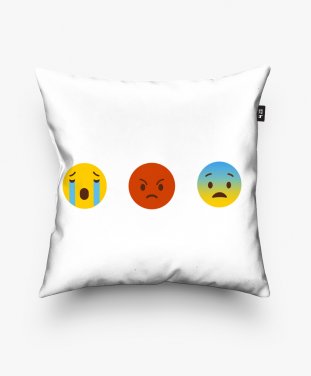 Подушка квадратна bad luck emoji