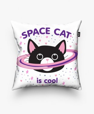 Подушка квадратна Planet cat