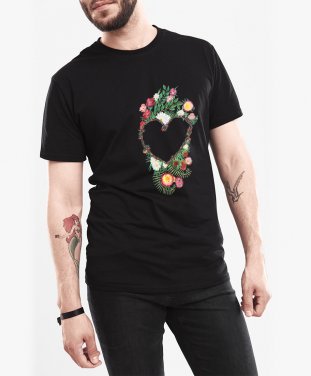 Чоловіча футболка Любящие цветы