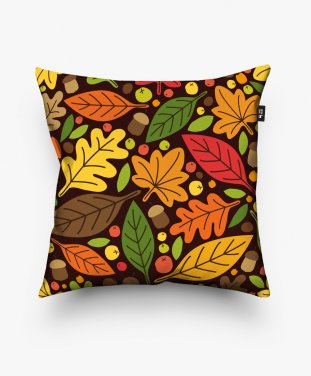 Подушка квадратна Осенние листья