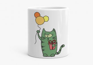 Чашка Зеленый кот