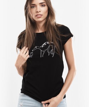 Жіноча футболка Собака и птичка
