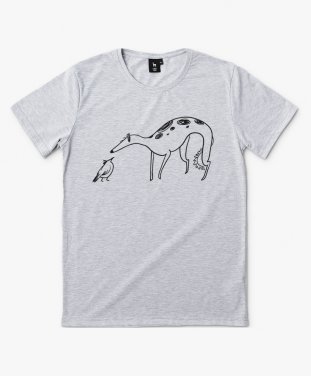 Чоловіча футболка Собака и птичка