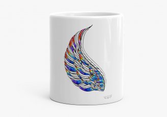 Чашка Крыло ангела радужное