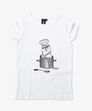 Жіноча футболка Кот шеф-повар