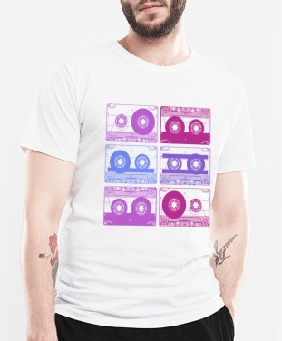 Чоловіча футболка Цветные аудиокассеты