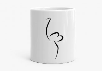 Чашка Страус (минимализм)