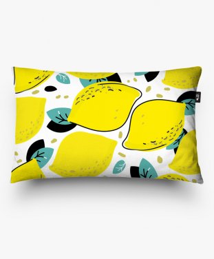 Подушка прямокутна лимончик