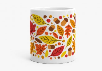 Чашка осенние листья
