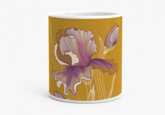 Чашка Ирисы цветок