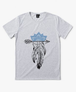 Чоловіча футболка Стрела с мандалой и перьями