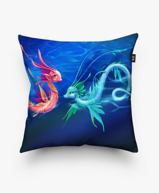 Подушка квадратна Морские драконы