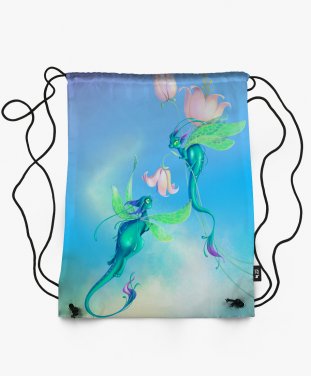 Рюкзак Цветочные драконы