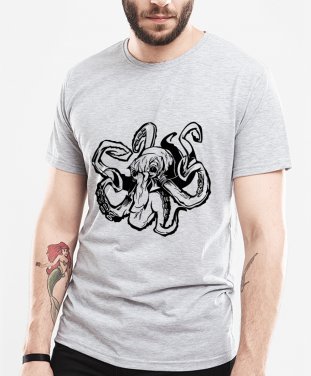 Чоловіча футболка octopus b/w