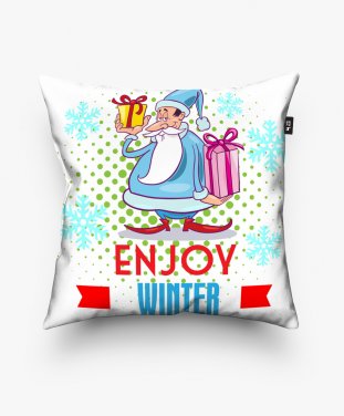 Подушка квадратна Enjoy Winter Holidays