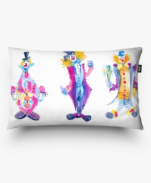 Подушка прямокутна три клоуна