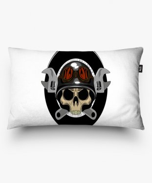 Подушка прямокутна Biker skull 
