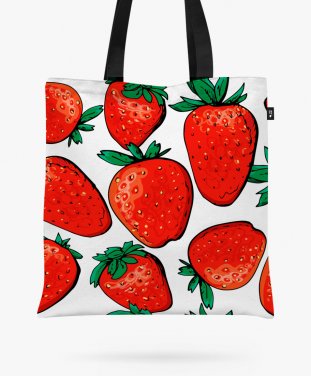 Авоська strawberrys pattern