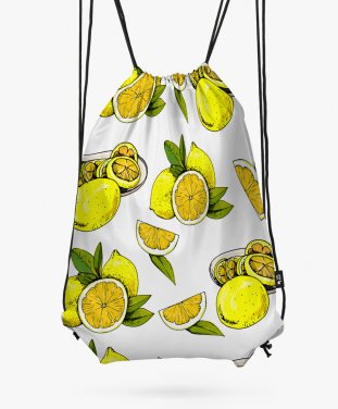 Рюкзак Pattern of ripe lemons