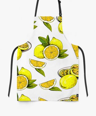 Фартух Pattern of ripe lemons