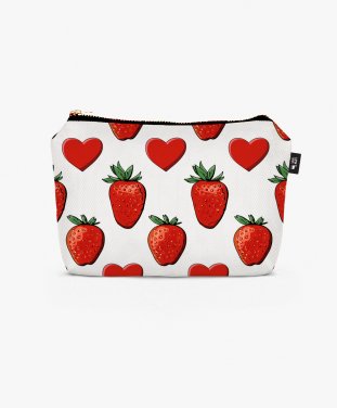 Косметичка Hearts and strawberries