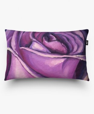 Подушка прямокутна Фиолетовая роза