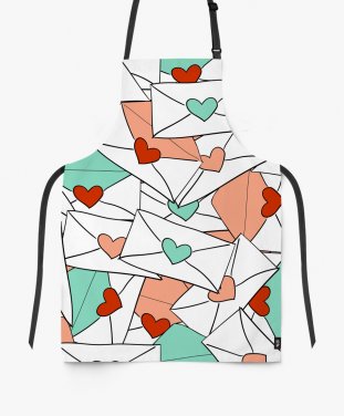 Фартух pattern with love letters