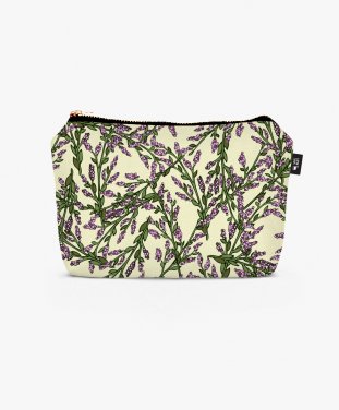 Косметичка Abstract pattern with violet flowers.