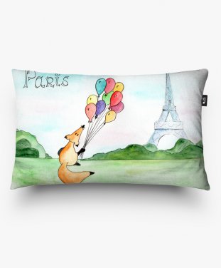 Подушка прямокутна Лис Париж