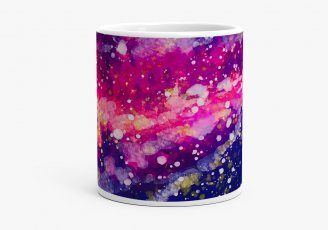 Чашка Violet and purple space