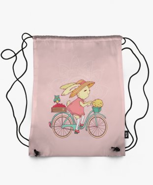 Рюкзак Кролик на велосипеді