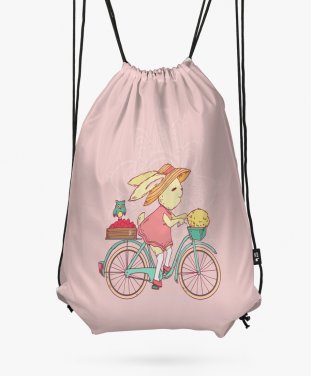 Рюкзак Кролик на велосипеді