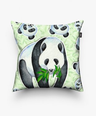 Подушка квадратна Милая панда