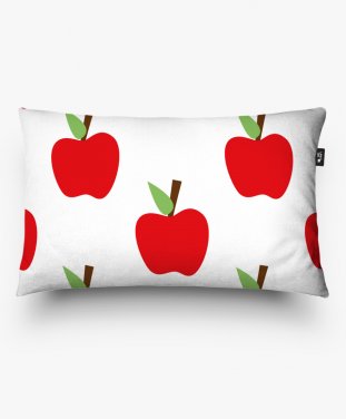 Подушка прямокутна Червоні яблука