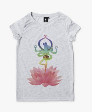 Жіноча футболка Осьминог Джо йога