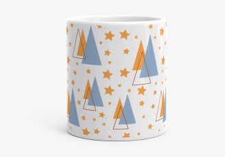 Чашка Абстрактні ялинки | Abstract Christmas trees