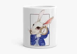 Чашка Акварельный кролик из "Алиса в стране чудес"