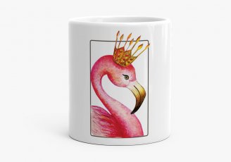 Чашка Акварельный фламинго из "Алиса в стране чудес"