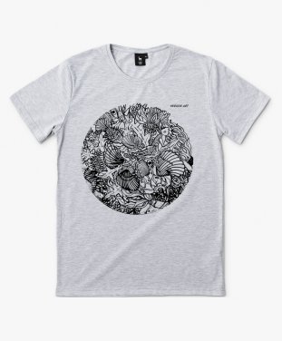 Чоловіча футболка Seashells - Ракушки, цикада и коты