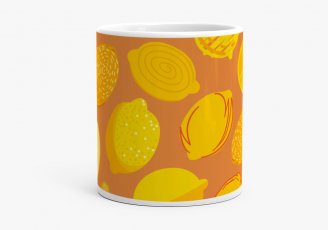 Чашка Узор с лимонами