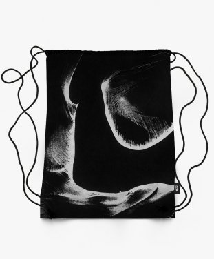 Рюкзак Абстрактный рисунок нитью на черном 2