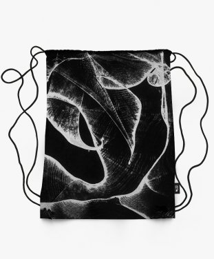 Рюкзак Абстрактный рисунок нитью на черном 5