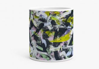 Чашка Абстрактный рисунок красками