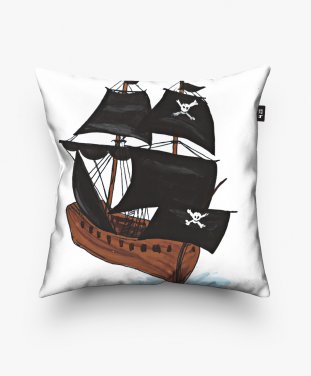 Подушка квадратна Пиратский корабль