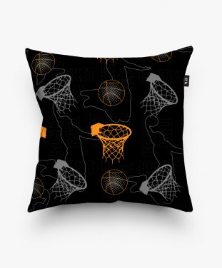Подушка квадратна Принт з баскетболістами 