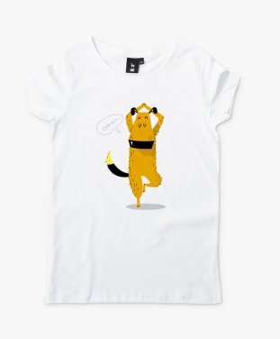 Жіноча футболка Йога-пёс