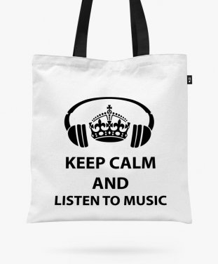 Авоська Keep calm and listen to music